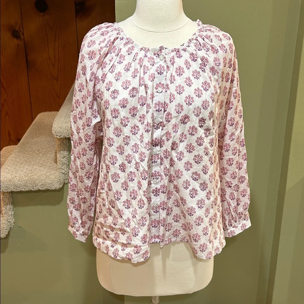 Emerson Fry India Collection Frances Blouse Bella Organic XS - Picture 4 of 14